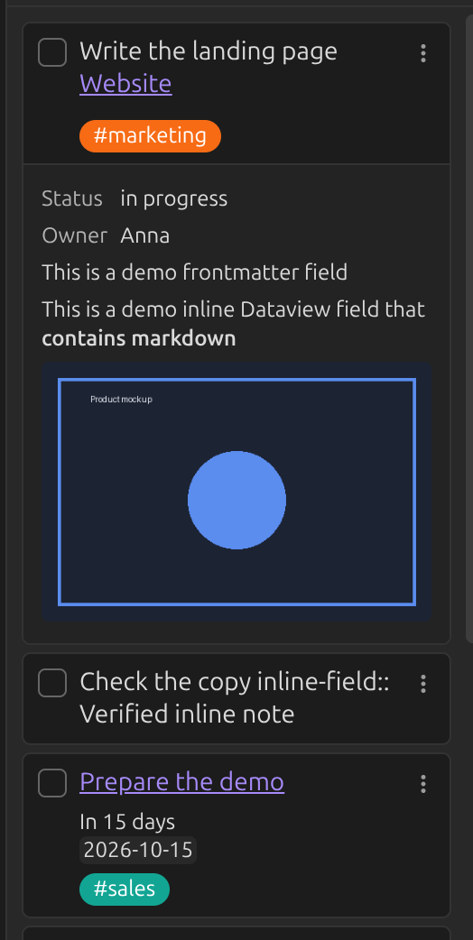 With checkbox
