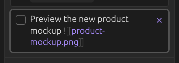 Embedding an image in a card