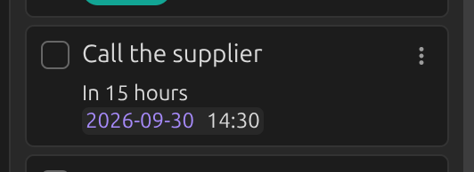A date linking to a daily note
